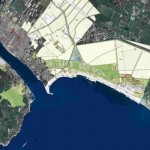 Una tavola del master plan del Progetto Marinella