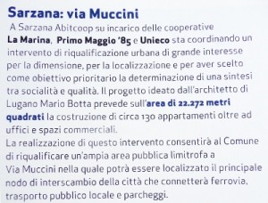 La pagina della brochure del Bilancio 2007 di Abitcoop Liguria